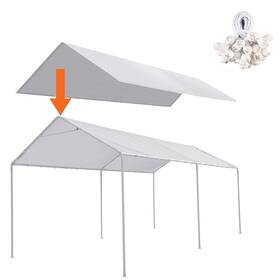 69b1c8a264039c44a984f0fd Thanaddo 10 X 20 Ft Carport Replacement Canopy Cover Garage Top Tent Shelter Tarp With