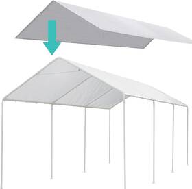 Thanaddo 705353872471 12 X 20 Ft Carport Replacement Canopy Cover Garage Top Tent Shelter Tarp
