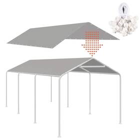 Thanaddo 791598788097 10 X 20 Ft Carport Replacement Canopy Cover Garage Top Tent Shelter Tarp With