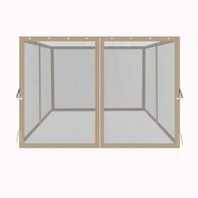 Bu-ydw4-8236 Tidoin Gazebo 81.1 Inch X116.5 Mosquito Netting With Zipper 4-side Mesh Walls Outdoor