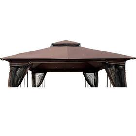 Bu-ydw4-852 Tidoin Replacement Gazebo Tent Roof Top Cover 10ft X Double Tiered In Brown