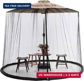 Tiimmgaal 647349454493 9/10 Ft Mosquito Net For Patio Umbrella Outdoors Screen Polyester Hanging Tent M