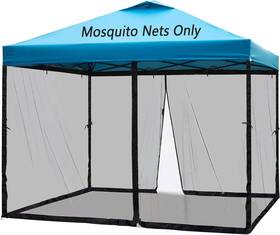 Tiimmgaal Tiimmgaal20221218 10x10 Mosquito Netting For Patio Canopy Tent/pop Up Tent Double Door Side