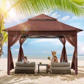 Tinkle Well 717977390798 Easy Set-up 13ft Pop Up Canopy Outdoor Gazebo Tent With Netting