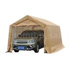 Tmg9345953011367nx Heavy Duty Enclosed Vehicle Shelter Carport Beige