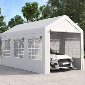 Mgg1-32-hwp-1 Toolcat Canopy Tent 10ft X 20ft Versatile Party Tent/carport White With Sidewalls