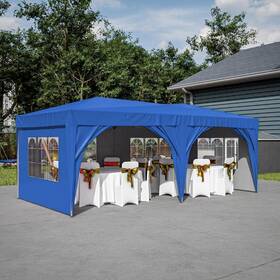 Mgg1-52-hwp-1 Toolcat Canopy 120 Inch X240 X100 Folding With 6-removable Sidewalls Carry Bag Blue