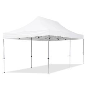 59032 Toolport Pop Up Canopy 10x20 Ft Portable Gazebo White Event Tent Aluminium New