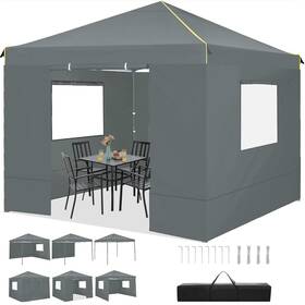 Tooluck 975466266632 Cobizi Canopy Tent 10x10 Pop Up With Sidewalls And Roll-up Venti