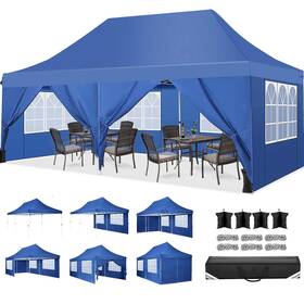 Tooluck 977520456478 Canopy 10x20 Pop Up Tent With 6 Sidewalls Waterproof Commercial Canop
