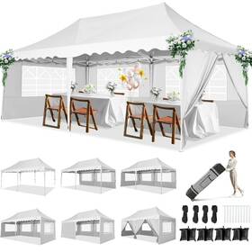 Tooluck 977520458526 Cobizi Canopy 10x20 Pop Up Tent With 6 Sidewalls Waterproof Commercia
