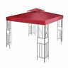 Top Crv 12f Dtp Red Unbrand Gazebo Canopy Replacement Cover Dual 810651030840