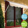 Tovendor-us134 Outsunny Patio Deck Awning Retractable Manual Sun Shade 736530859107