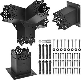 Tphuc Tp020 Pergola Bracket 15 Slanted Roof Wall Mount 4-way