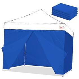 Sdkt10blue Tradesparker 10x10 Pop Up Canopy Sidewall Kit Only 3 Sidewalls And 1 Doorwall