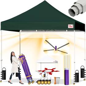Canopy-10forest Tradesparker Ts#canopy-10forest 10x10 Pop Up Canopy Tent Commercial Movable With Apexcore Led&rugged C