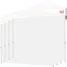 Tradesparker Ts#sdkt10white 10x10 Pop Up Canopy Sidewall Kit Only 3 Sidewalls And 1 Doorwall Removable Zip