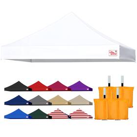 Tradesparker Ts#top10white 10x10 Commercial Pop Up Canopy Replacement Top-windproof D-rings Banner Gromm