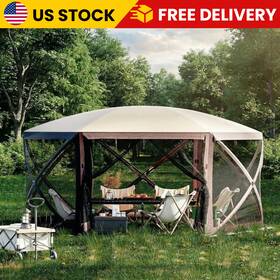 Az-40 Trend Haven 12x12 Pop-up Canopy Outdoor Gazebo Heavy Duty Hexagonal Shelter For Patio Party