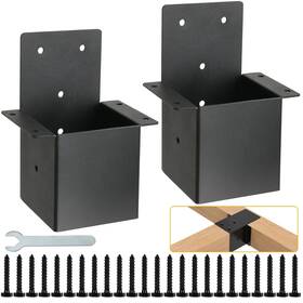 Troptolky 768795705349 Pergola Rafter Brackets4 Inch X4 Actual 3.6 X3.6 Post Top Bracketswall Mou