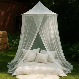 Ub-store 720589949928 Large Mosquito Net For Bed Or Outdoor Patio 5ft Diameter Top Ring Conical