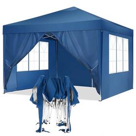 Ubesgoo 313035781784 Carpa Pop Up Azul Tienda De 10x10 Pies Toldo Para Exterior Jardin Playa Y Patio