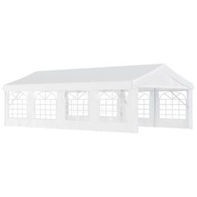 010803 Uirio 13ftx26ft Outdoor Shelter Carport Party Event Tent 4 Sidewalls Patio Gazebo Canopy
