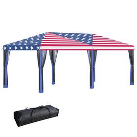 Us01-840012v02mx Uirio 10x19 Ft Ez Pop Up Patio Canopy Tent For Parties Events Outdoor Instant Shelter