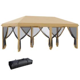 Us01-840012v03bg Uirio 10x20 Ft Ez Large Pop Up Canopy Tent For Party Outdoor Garden Patio Sun Shelter