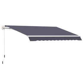 Us01-840150db Uirio 10x8 Ft Patio Awning Canopy Retractable Deck Door Outdoor Sun Shade Shelter
