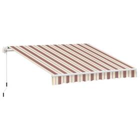 Us01-840151rd Uirio 13ft X 8ft Manual Retractable Awningpatio Sunshade Shelter For Deck Balcony Yard