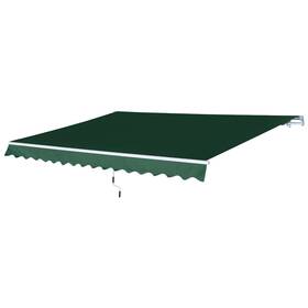 Us01-840175gn Uirio 12ftx8ft Outdoor Patio Manual Retractable Exterior Window Awning Sun Shade Shelter