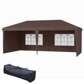 Us01-84c117v01cf Uirio 10x20 Ft Pop Up Outdoor Canopy Patio Party Wedding Event Tent With 4 Sidewalls