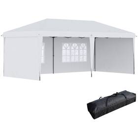 Us01-84c117v01wt Uirio 10x20 Ft Ez Pop Up Outdoor Canopy Patio Party Wedding Event Tent With Sidewalls