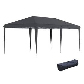 Us01-84c118v02bk Uirio 10x19 Ft Extra Large Pop Up Canopy Outdoor Party Tent Wedding Backyard Shelter
