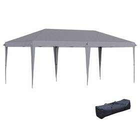 Us01-84c118v02gy Uirio 10x19 Ft Extra Large Pop Up Canopy Outdoor Party Tent Wedding Backyard Shelter