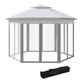 Us01-84c120gy Uirio 13x13 Ft Ez Pop Up Gazebo Canopy Tent Outdoor Shelter With Sidewalls For Parties