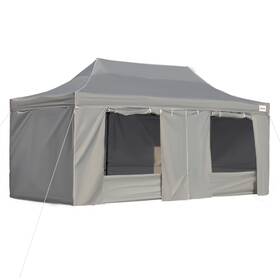 Us01-84c222gy Uirio 10x20 Ft Pop Up Patio Canopy Tent Outdoor Shelter With Sidewalls For Parties