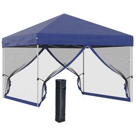 Us01-84c232v01bu Uirio 10x01 Ez Pop Up Canopy Party Tent With Sidewalls Outdoor Beach Screen House Room