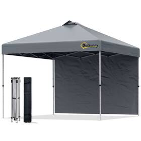 Us01-84c278gy Uirio 10x10 Ft Ez Pop Up Patio Canopy Instant Sun Shelter Outdoor Tents For Parties