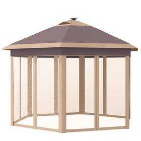 Us01-84c298bg Uirio Pop Up Canopy Tent With Led Light Instant Shelter For Party Outdoor Garden Patio