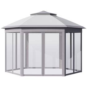 Us01-84c299gy Uirio 11x13 Ft Ez Pop Up Gazebo Outdoor Patio Canopy Tent With Sidewalls For Parties