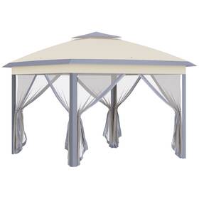 Us01-84c300v01bg Uirio 11x11 Ft Ez Pop Up Outdoor Canopy Tent Double Roof For Parties With Sidewalls
