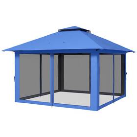 Us01-84c353v00bu Uirio 13x13 Ft Pop Up Gazebo Canopy Tent Outdoor Garden Instant Shelter With Sidewalls