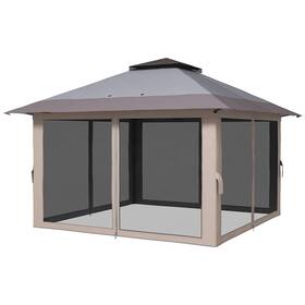 Us01-84c353v00lg Uirio 13x13ft Ez Pop Up Gazebo Instant Canopy Tent Outdoor Party Shelter With Sidewall