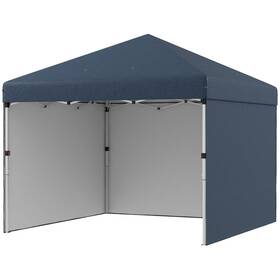 Us01-84c403v01db Uirio 10x10 Ft Ez Pop Up Canopy With Sidewalls Weight Bags Carry Bag Tent For Parties