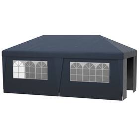 Us01-84c404v00db Uirio 10x19.5 Ft Ez Pop Up Canopy Tent For Party Event Sun Shelter With Sidewalls Blue