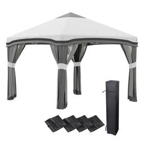 Us01-84c405v01lg Uirio 10x10 Ft Ez Pop Up Canopy Tents For Parties With Sidewalls Weights Sand Bags