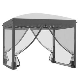 Us01-84c413v01lg Uirio 10x10 Ft Ez Pop Up Canopy Tent With Sidewalls Outdoor Sun Shelter For Parties