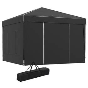 Us01-84c461v00bk Uirio 10x10 Ft Ez Pop Up Canopy Tent With Sidewalls For Parties Events Outdoor Shelter